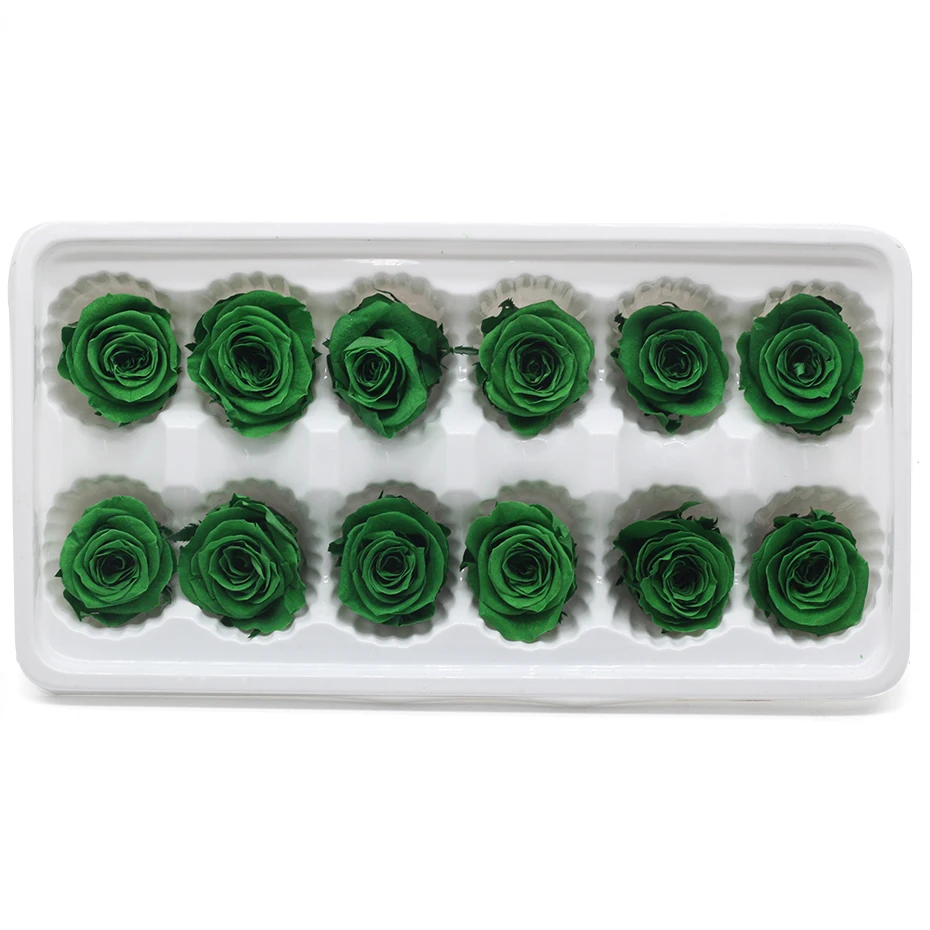 Настоящая Роза Eternelle Doos Natuurlijke Bewaard Bloem Rose 3-4 см Onsterfelijke Rose Valentijnsdag Gift Fleur Eternelle - Цвет: 045