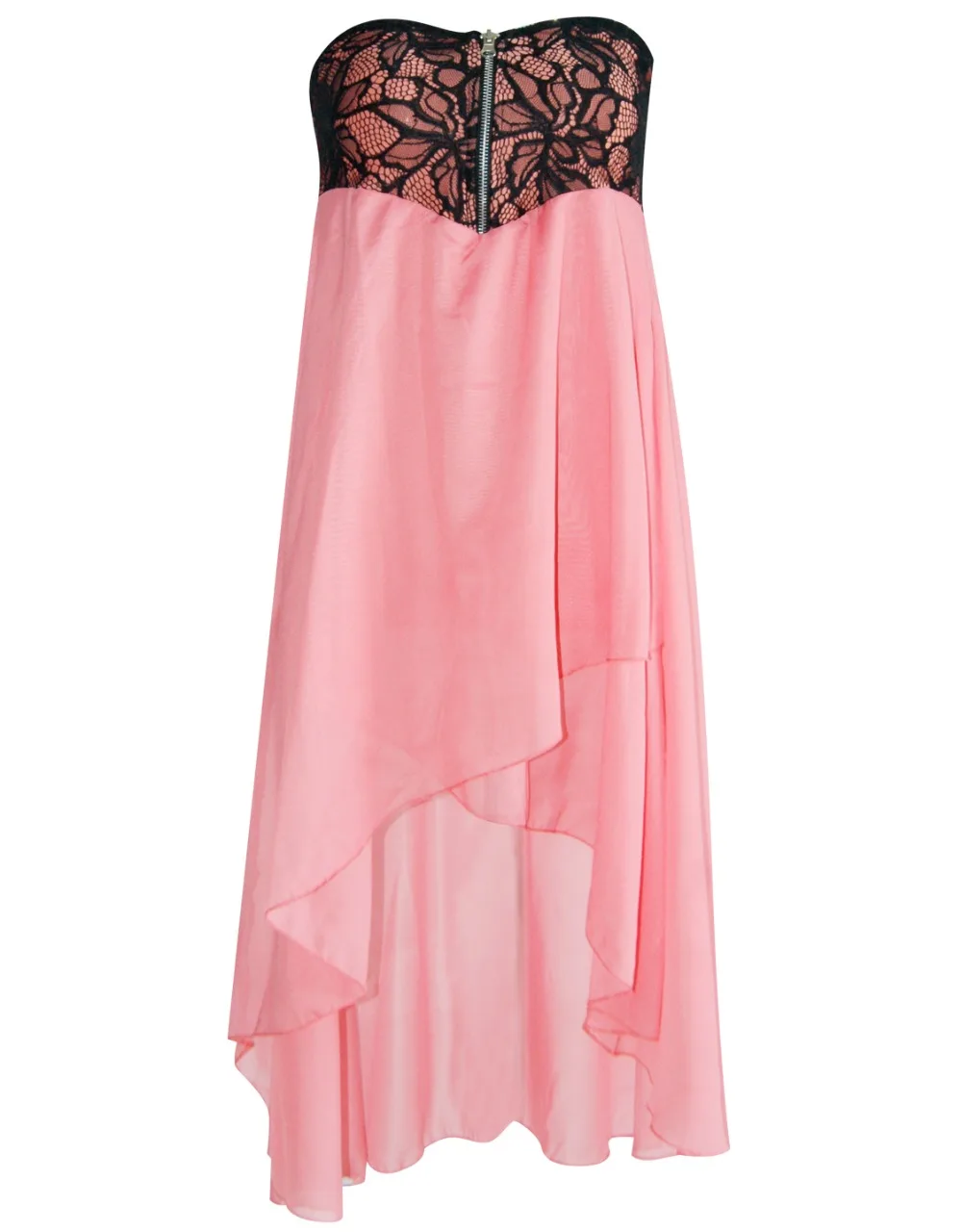 Женское шифоновое платье без бретелек Элегантное повседневное в украинском