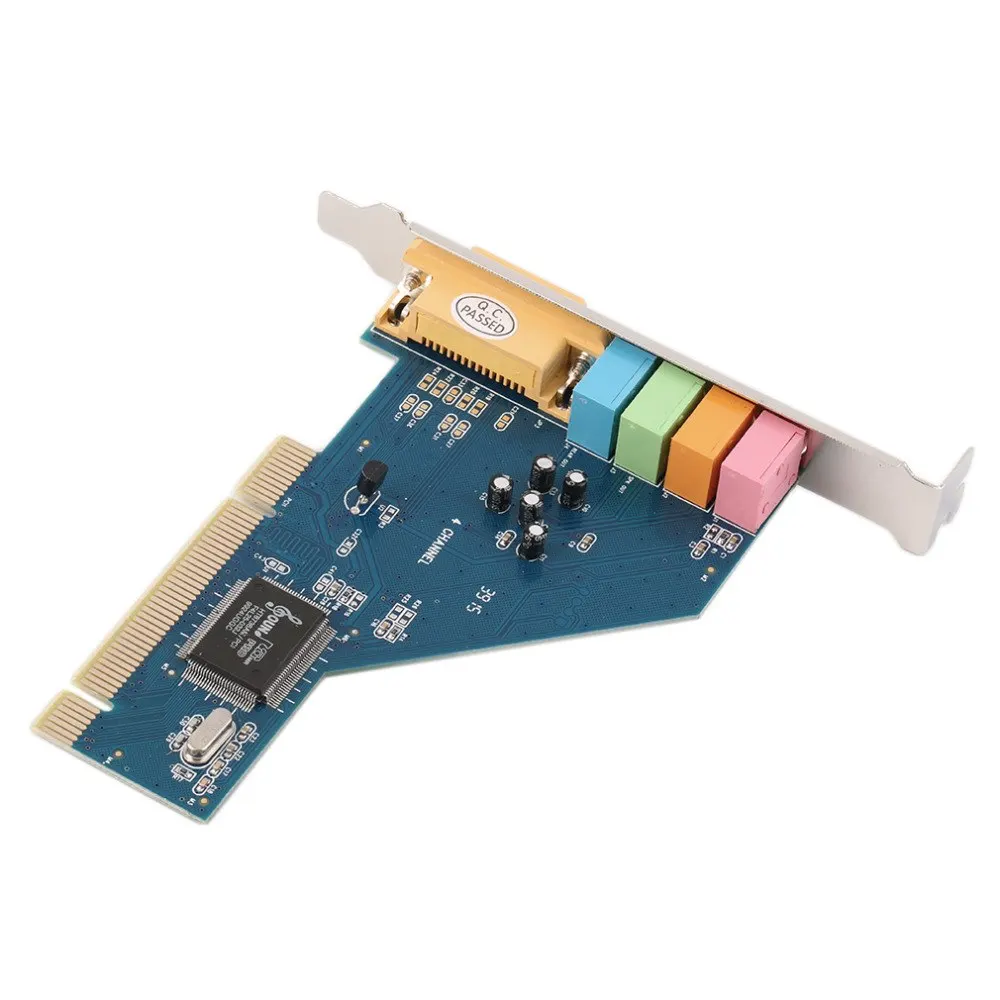 Удобный в использовании 4 канальный 5 1 15 контактный объемный 3D PCI Звуковая