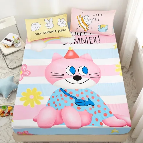 fitted sheet 6 Хлопок, простыня для детей и взрослых, резиновая простыня, простыня для близнецов, королева, король, простыня, s комплект, покрывало для кровати, drap housse sabanas 160/180x200 см - Цвет: fitted sheet 6