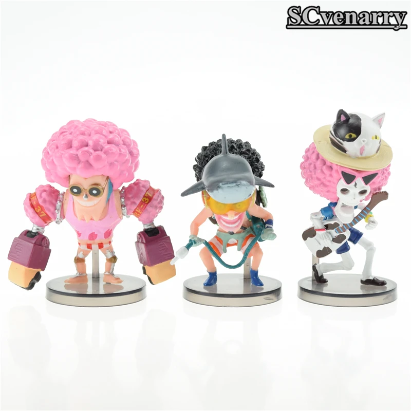 8pcs/set one piece Doll Toys Franky Ace Luffy Nami Usopp Nico Robin Cosplay PVC Action Figure Baby Anime Model Toy | Игрушки и хобби