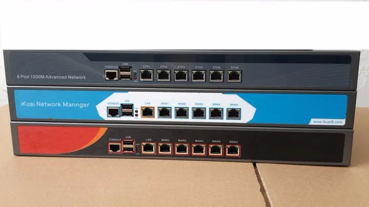 Полная гигабитная мультиwan-роутер брандмауэр с 6*82583 в RJ45 Intel D525 1 8G поддержка ROS