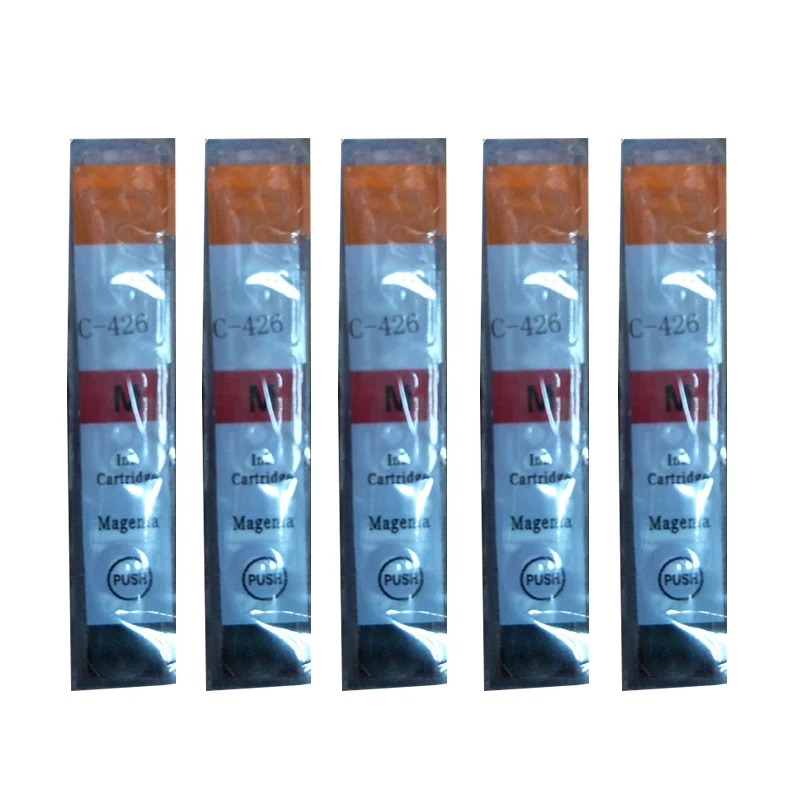 5PK CLI-426 пурпурный полный чернильный картридж для Canon PIXMA IP4840 IP4940 IX6540 MG5140 MG5240 MG5340 MG6140