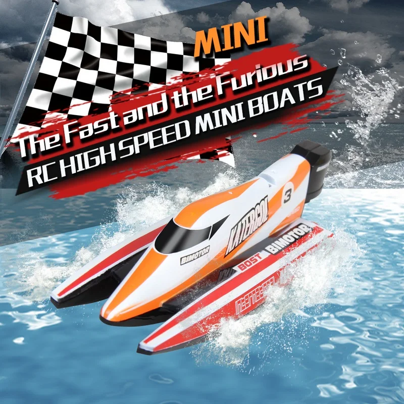 Remote Control Speed Boat Toys Mini RC Racing 2.4G Rechargeable High Plastic Electric Ship For Children Gift | Игрушки и хобби