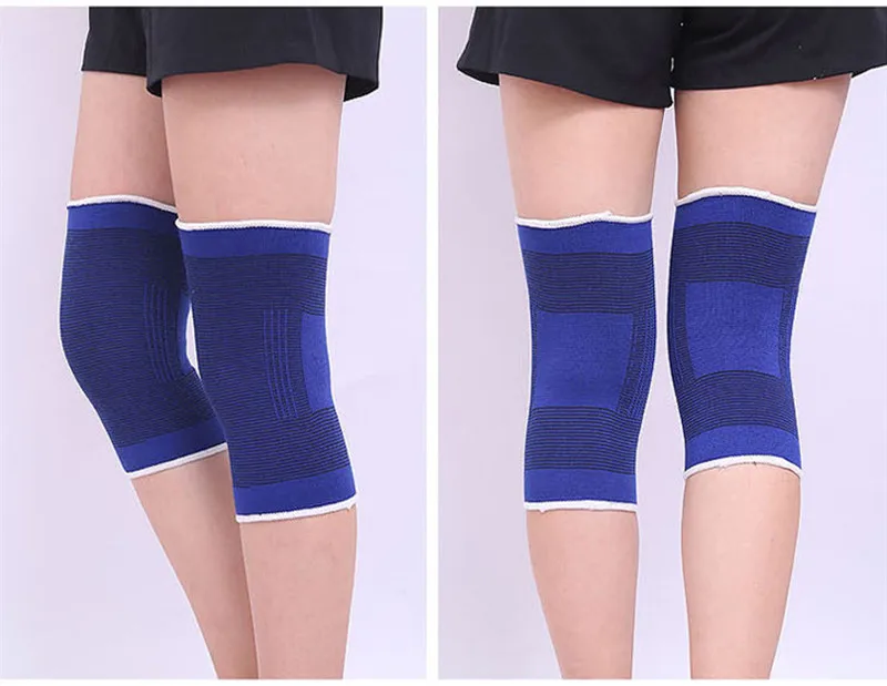 1 шт. хлопковые трикотажные эластичные теплые спортивные наколенники для