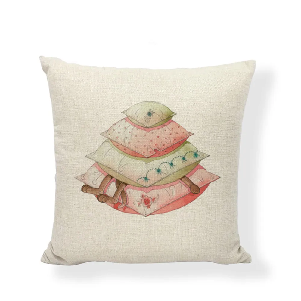 Ленивый Кот Милая подушка крышка мороженое такси рыбы 45*45 см волейбол Футбол