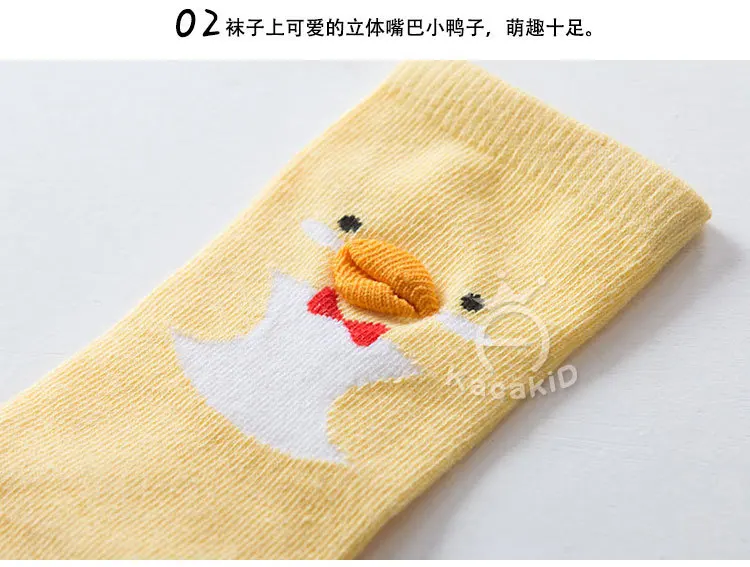 Хлопковые носки унисекс для малышей нескользящие до колена маленьких мальчиков