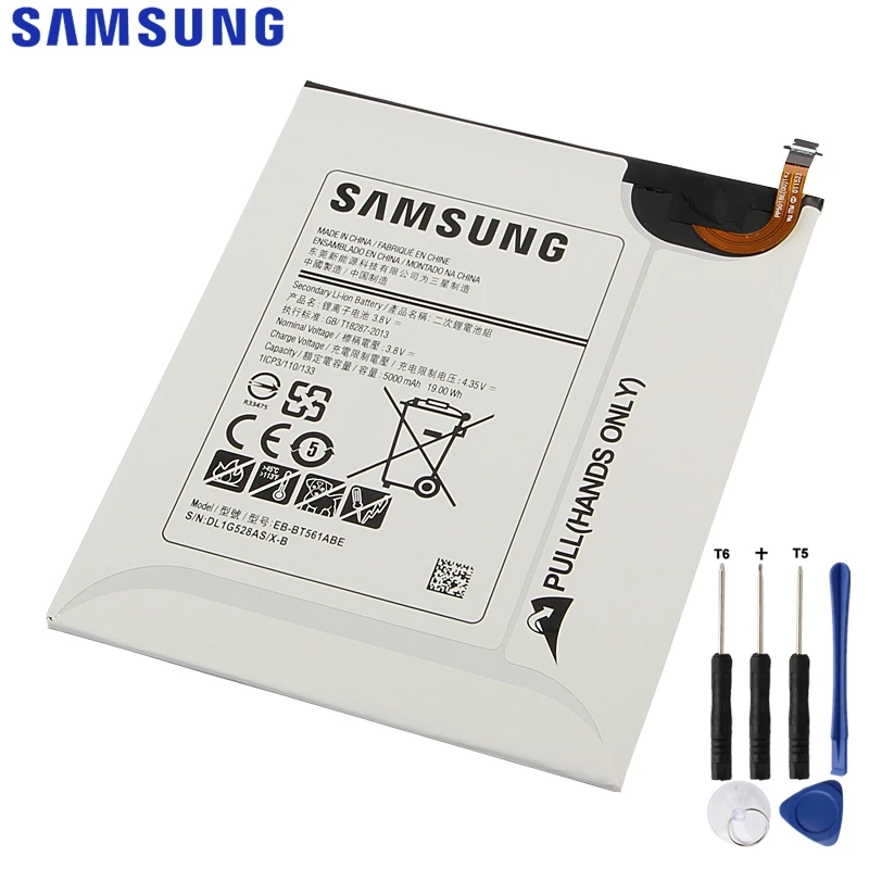 Оригинальная сменная батарея samsung для samsung Galaxy Tab E SM-T560 T560 T561, настоящая батарея для планшета, EB-BT561ABE EB-BT561ABA