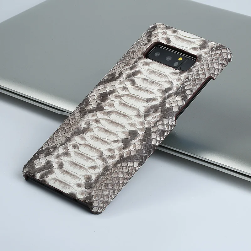 Чехол для телефона из натуральной кожи питона для samsung s10 S10Lite S10Puls S7 S8 S9 Plus A5 A7 A8 Note 9 жесткая задняя крышка