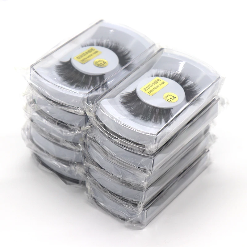 Красивая длинная норка накладные ресницы 10 пар Макияж натуральные поддельные