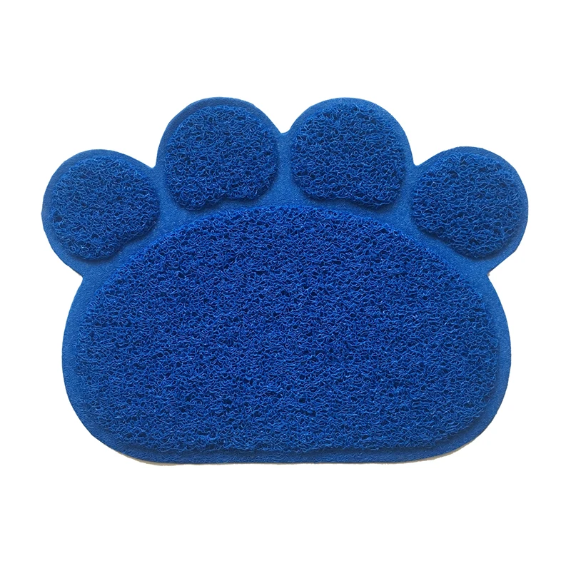 Милый коврик в форме лапы для кормления собак кошек тарелок ПВХ щенок котенок