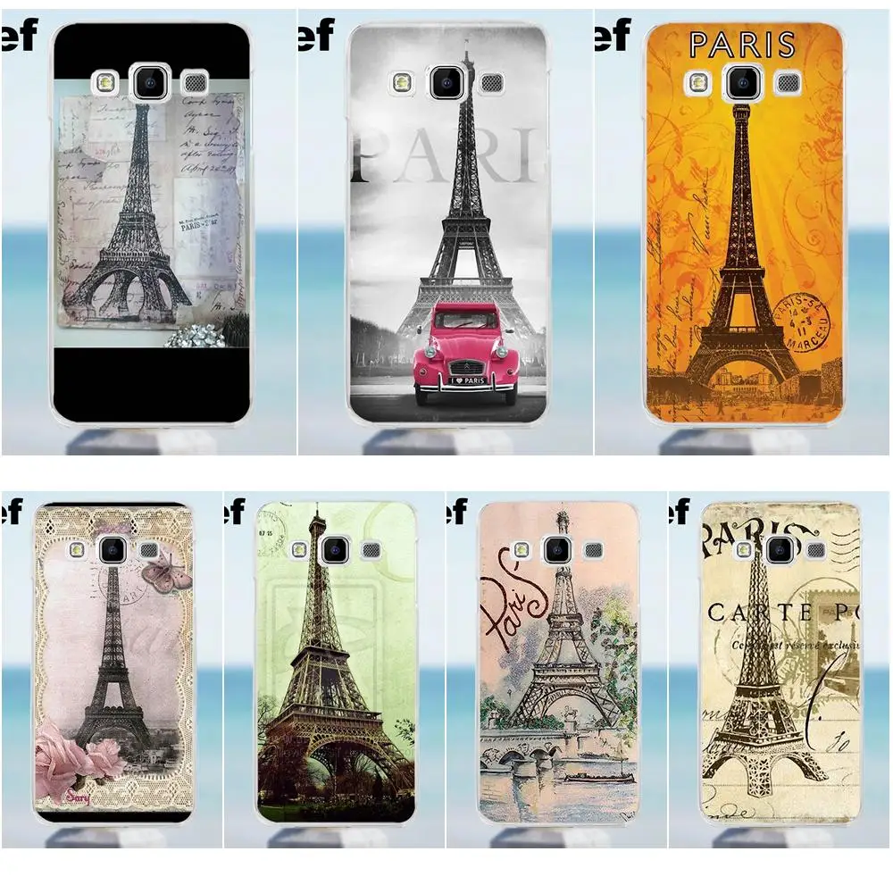Винтажный чехол La Tour Eiffel On Postard из ТПУ новый стиль уникальный для Galaxy Alpha Core Prime Note 2