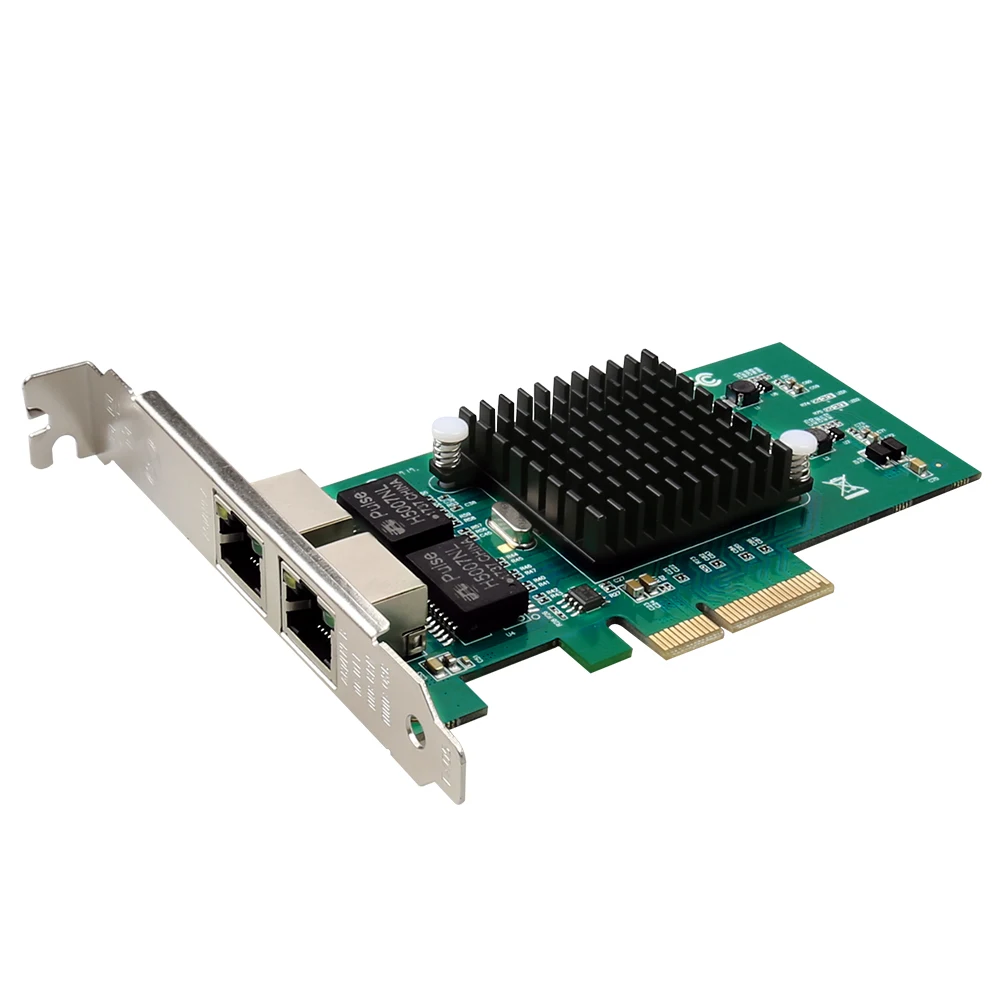 DIEWU RJ45 lan Сетевой кабель Gigabit 10/100/1000 Мбит/с 1G 82576 PCIe 4x сервер мини беспроводной
