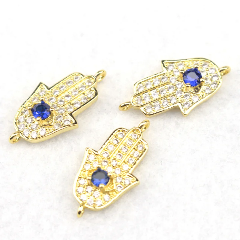 

12x18mm hand shape copper & Rhinestone beads spacer beads DIY beads for jewelry making 3 piece wholesale !