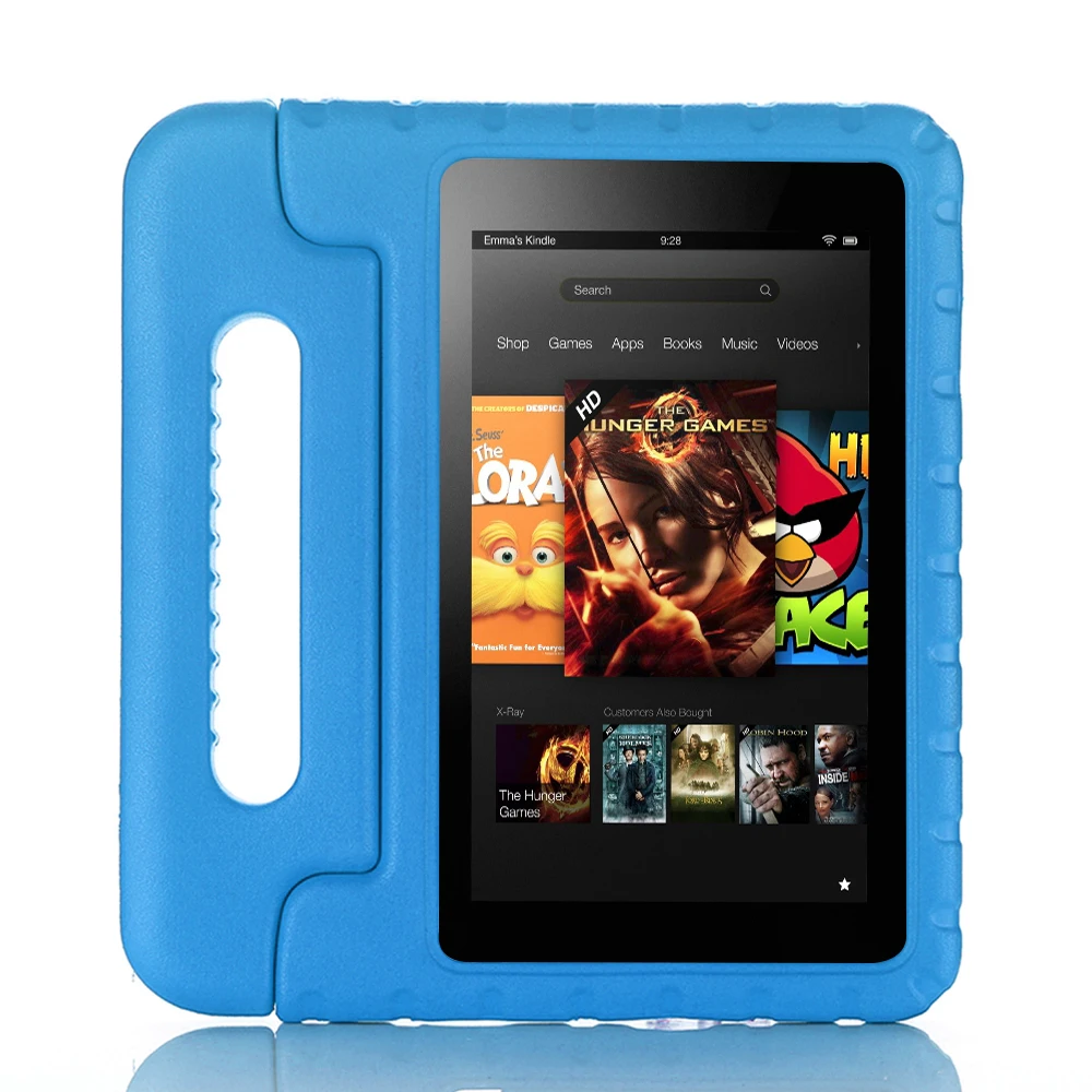 Для Amazon Fire 7 7 дюймов чехол для планшета EVA противоударный Анти-падение супер защитный чехол портативная ручка защитный чехол-подставка