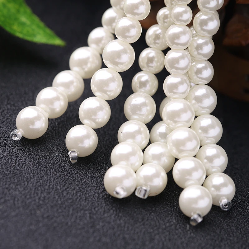 2017 модные трендовые акриловые жемчужные серьги с кисточками женские длинные