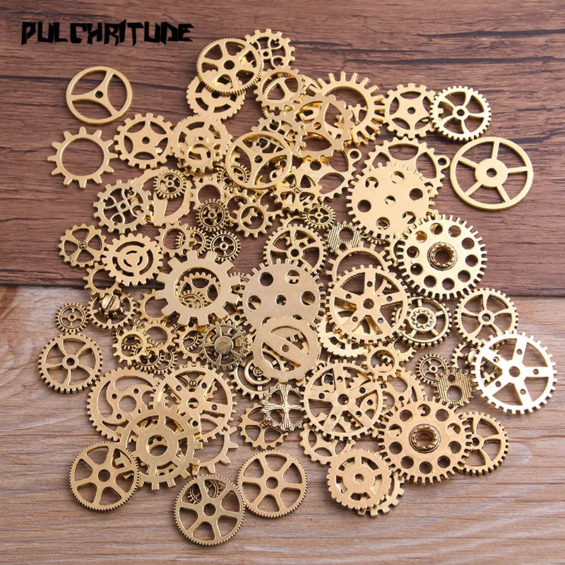 Pulchrode 20 шт 10 видов цветов Размер 10-25 мм микс сплав механические стимпанк Cogs& Gears Diy Аксессуары Oct Прямая поставка P6659