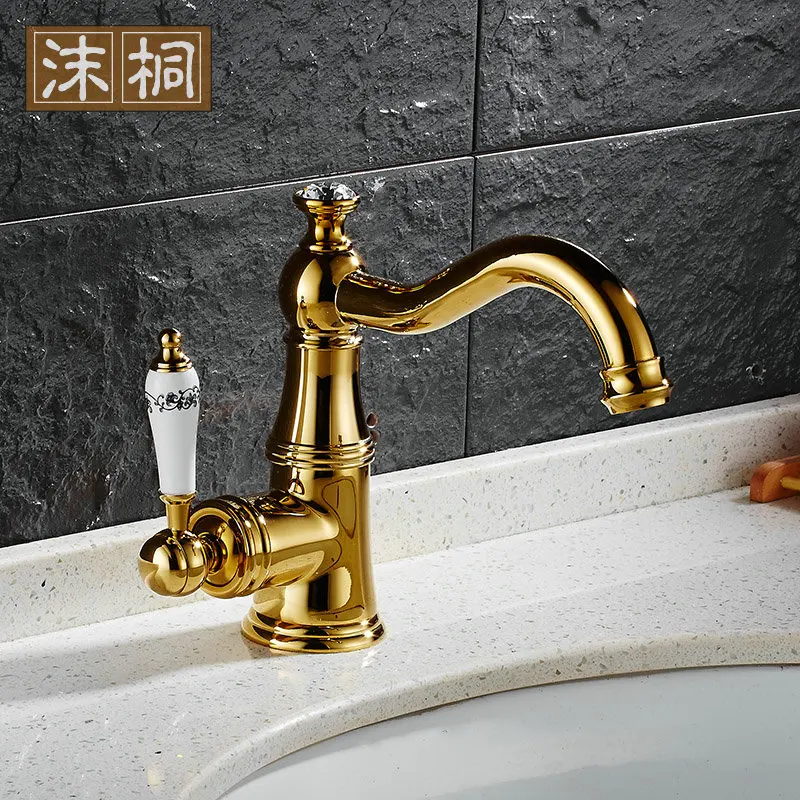 Антикварные смесители для умывальника полированный черный хрустальный