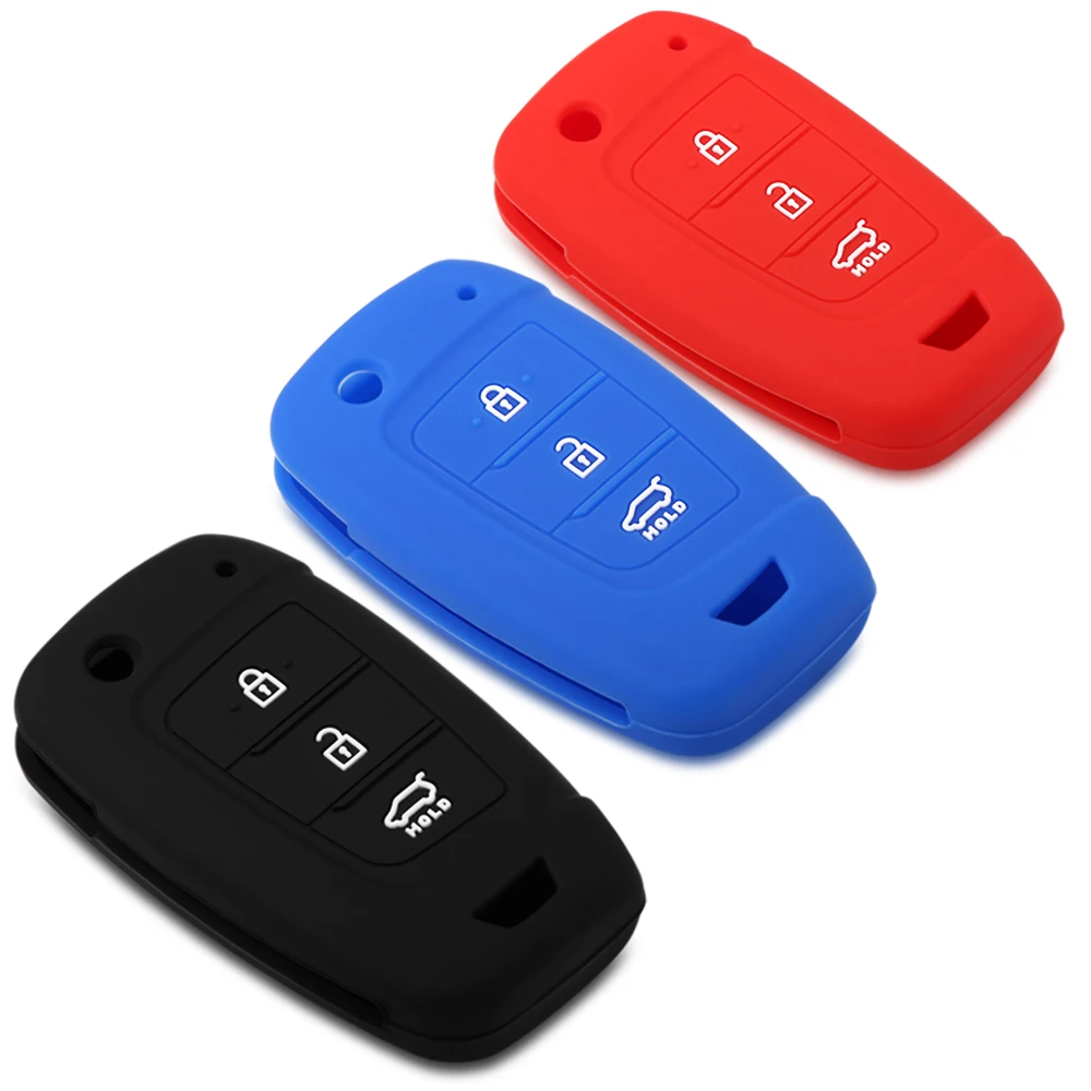 3 кнопки силиконовый Автомобильный Брелок дистанционного управления с ключом