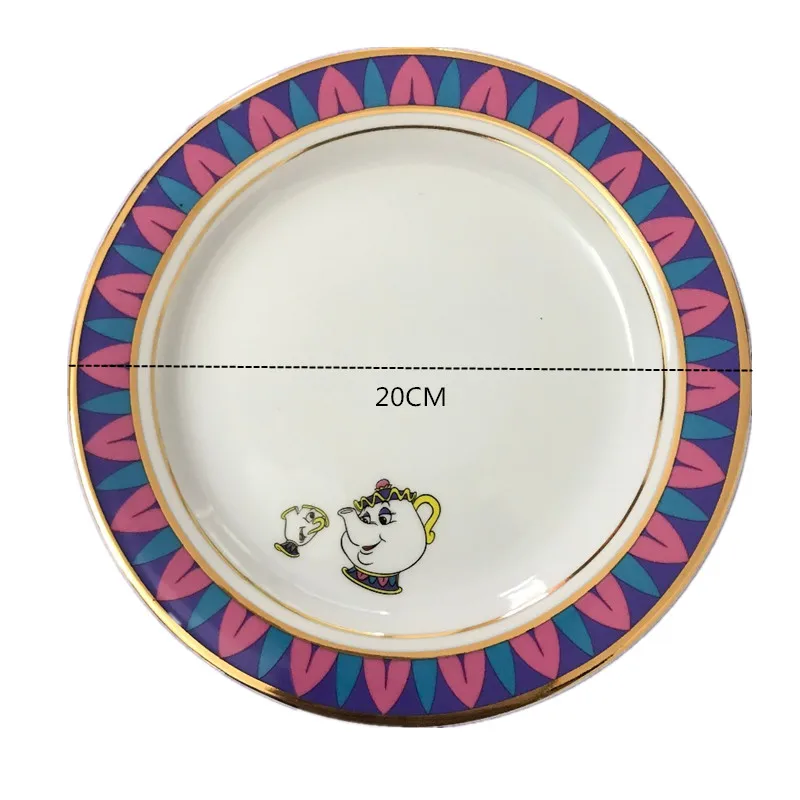 Креативная Красавица и Чудовище чайный набор горшок чашка Mrs Potts сахарный jar Chip