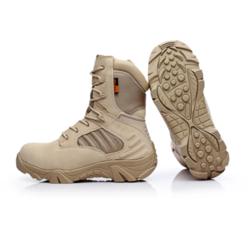 ZK20 Safety Shoes Wome Men Military Boots Special Force Tactical Desert Combat Ankle Boats Army Work Shoes Cowhide Dropshipping