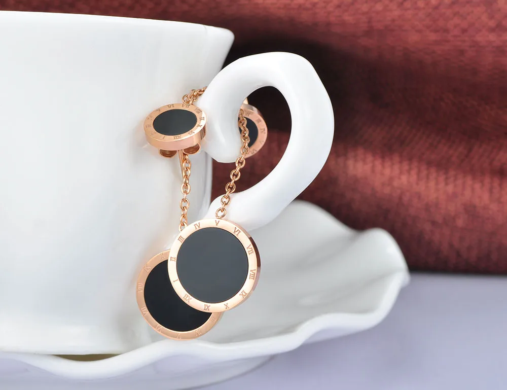 Женские вечерние Ги кисточки из титановой стали с римскими