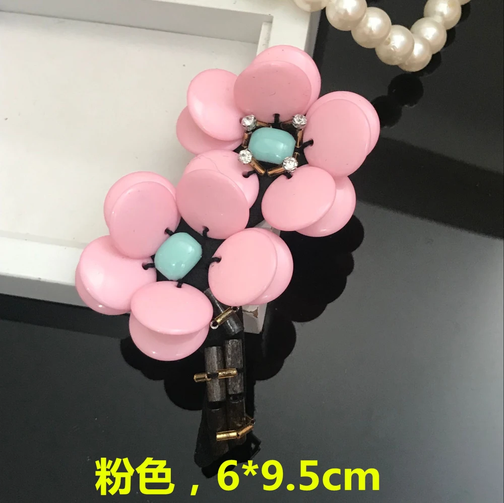 10 шт./лот многоцветный ручной работы бисером цветок аппликация Одежда Diy