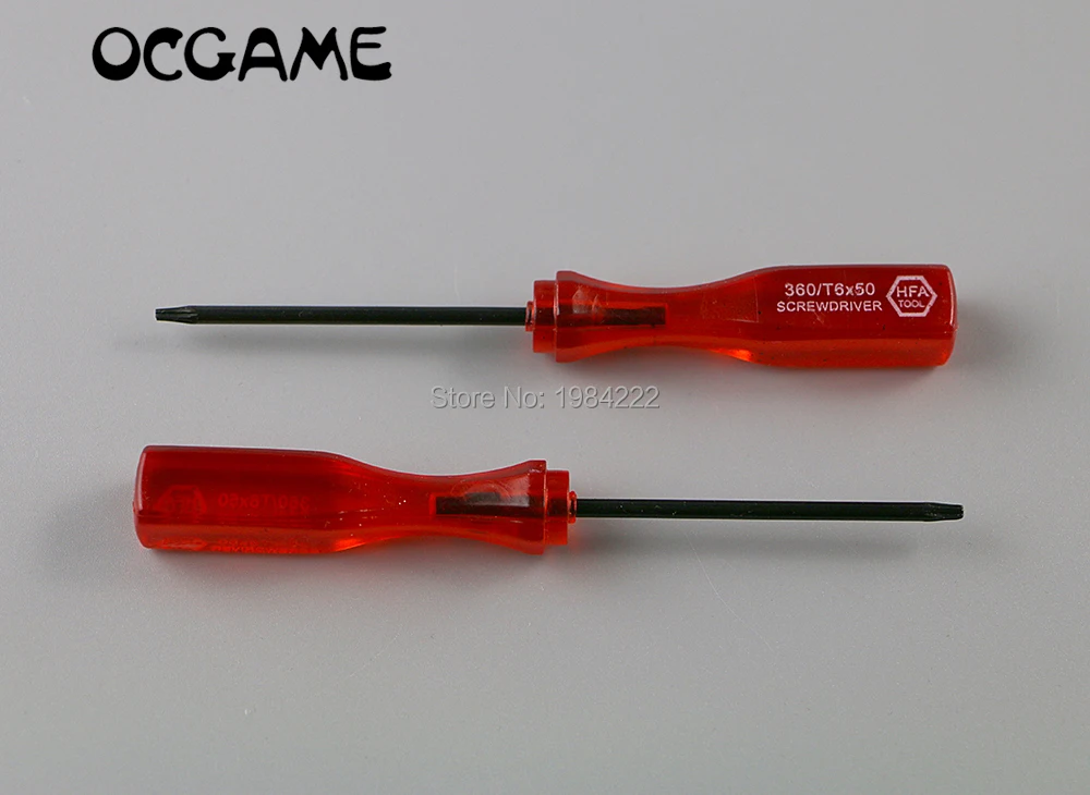 Отвертка Torx T6 отвертка прозрачного красного цвета 60 шт./лот для Xbox360 xbox 360