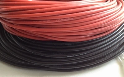 1 метр красный или черный цвет кремниевый провод 6 AWG 6# 6AWG 8AWG гибкий силиконовый провод высокая температура луженая медь кабель