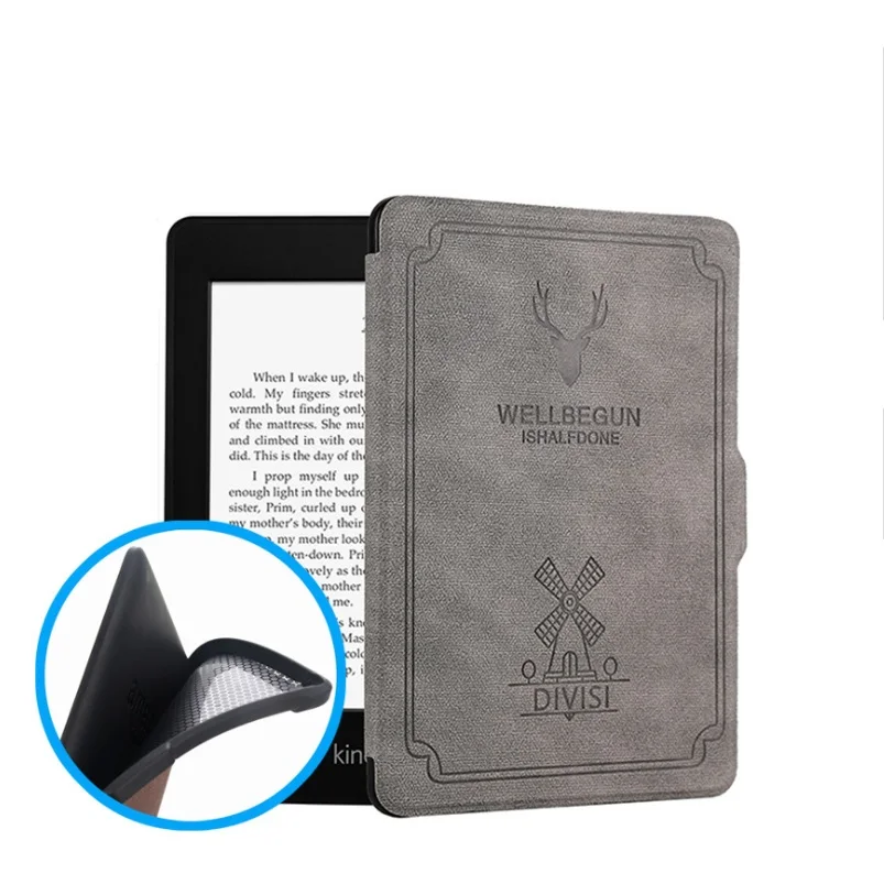 

Tablet Cover Case Original PU Leather Ultra-thin Slim Portable Protect for E-book Kindle Paperwhite 1 2 3