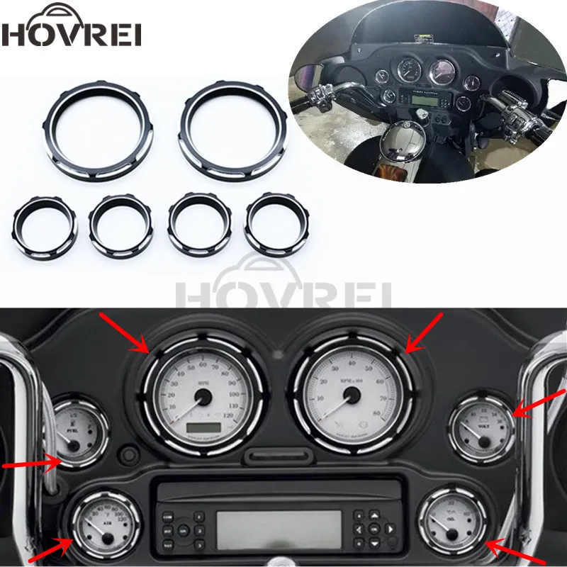 Крышка для мотоциклетного прибора 4 дюйма спидометр 2 Harley Electra Road Glide Street 1996-2013 |