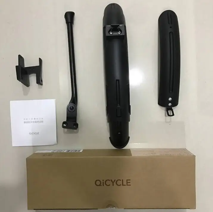 Для Xiaomi Qicycle EF1 электрический велосипед, скутер, шишишишишишишишишибрызбрызбрызбрызбрызбрызбрызбрызбрызговик, полка, стойка, оригинальная, новая Замена - Цвет: Mudguard Kickstand