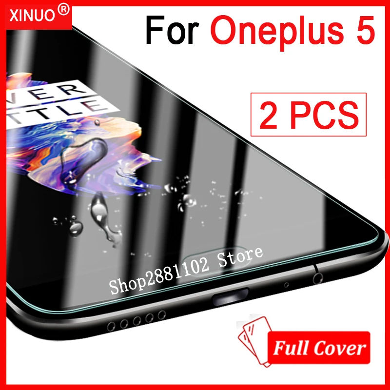 2 предмета полный охват 5 закаленное Стекло чехол для OnePlus 5 Экран протектор для One Plus5 A5000 5,5 дюйма Glas Защитная пленка для телефона