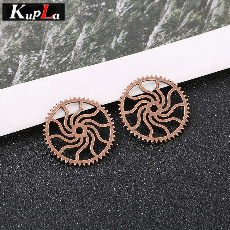 Винтажные металлические Стимпанк Шестерни очарование Мода DIY классические