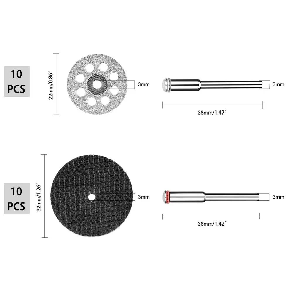 Набор лезвий для мини циркулярной пилы из быстрорежущей стали 32 шт. режущие диски
