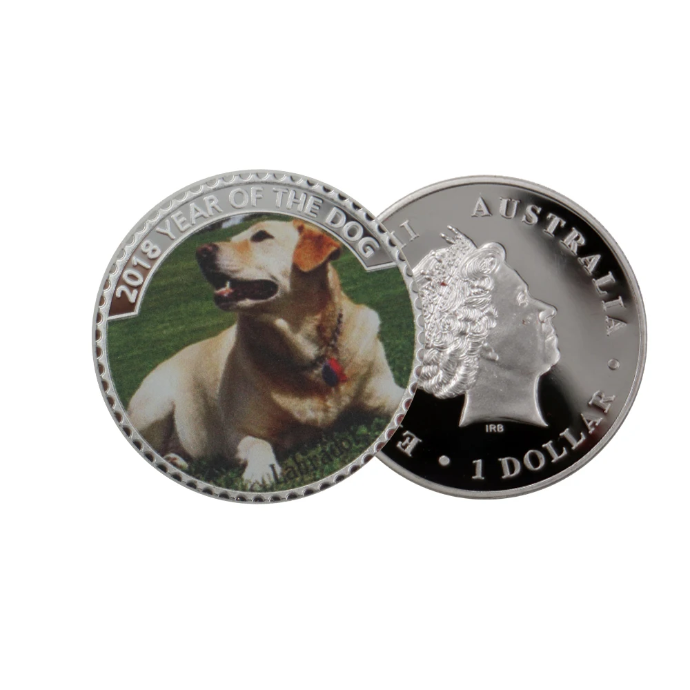 

Nice 999.9 Silver Labrador Coin Home Decorative Metal Coins Art Ornament Collectible Challenge Souvenir Decoration Crafts Coins