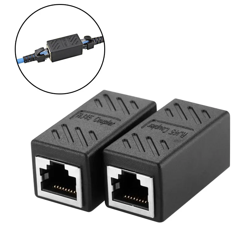 1 пара переходник RJ45 для Ethernet Cat 5/ CAT 6 L|Компьютерные кабели и разъемы| |