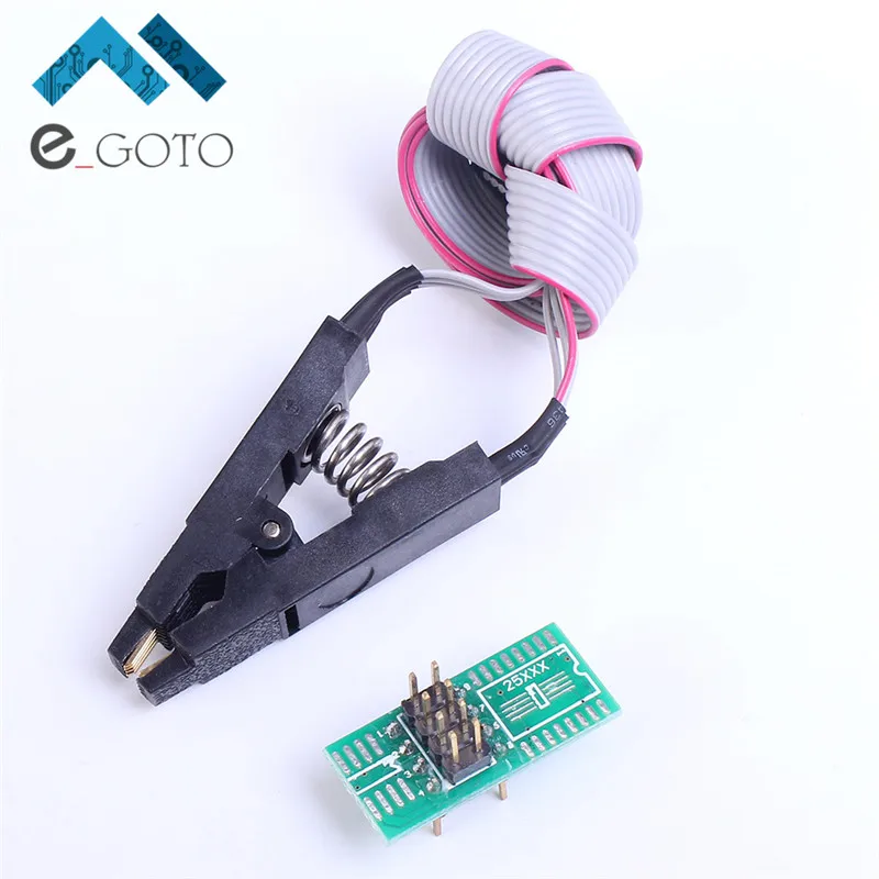 SOP8 Тесты Clip + Провода доска флэш микросхема гнездо адаптера для BIOS 24/25/93