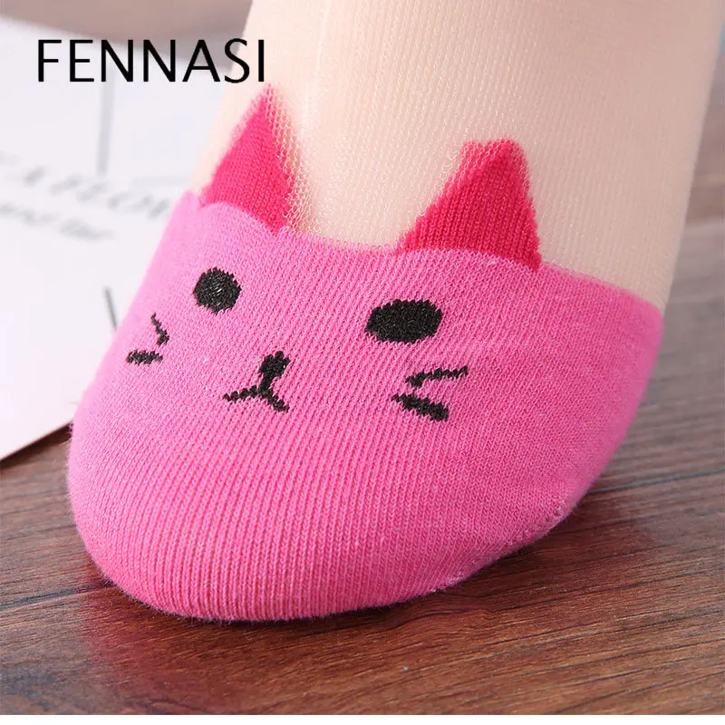 FENNASI короткие носки-башмачки модные удобные женские носки до щиколотки с котом