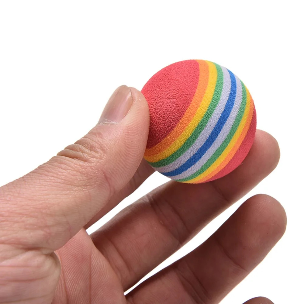 

HOT 20 Pcs Dia 4cm Foam Sponge Golf Training Ball Indoor Practice Rainbow