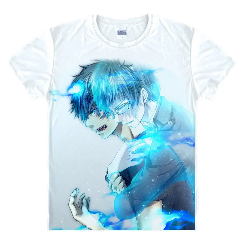 Туфли для косплея Blue Exorcist футболки мульти стиль короткий рукав рубашки Ao no Ekusoshisuto