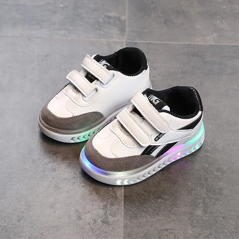 kids sneakers led shoes children girls boys sports fashion casual breathable running luminous light up | Детская одежда и обувь