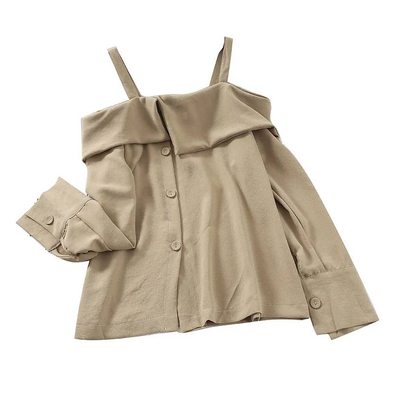 2019 Новая модная женская блузка рубашка сезон весна пикантные туфли с ремешками