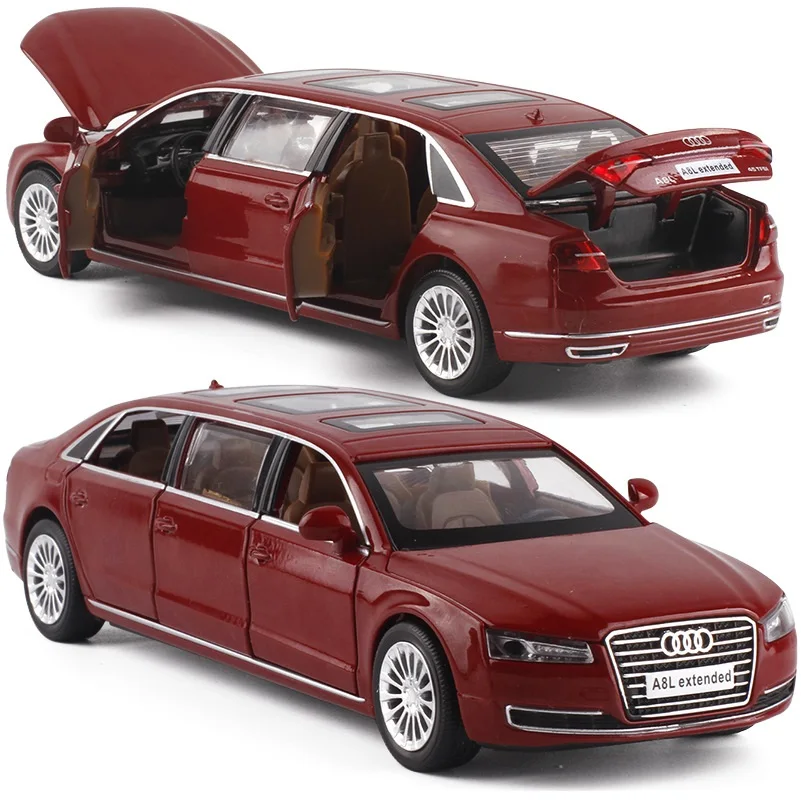 1/32 Лицензионная модель 19 5 см (удлиняющаяся Audi A & L литьем под давлением