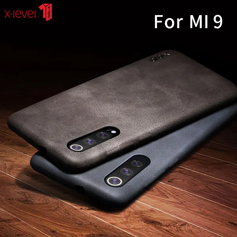Для Xiaomi Mi9 чехол из искусственной кожи Мягкий сенсорный Ультра Тонкий деловой