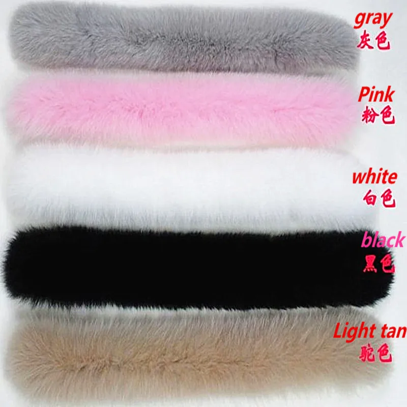 2020 Лисий меховой воротник для капюшон с натуральным лисьим мехом Отделка
