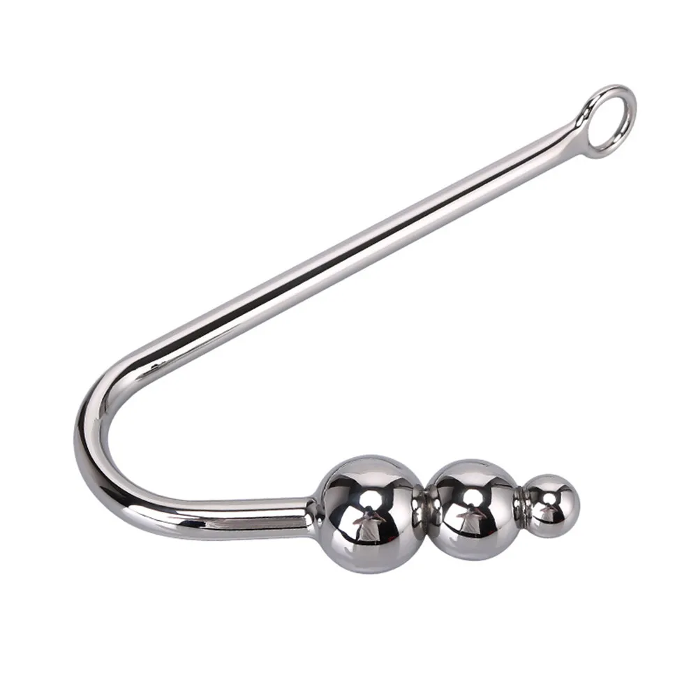anal plug metal sex toysl waterproof set Dildo Toys 1PC Stainless Steel Anal Hook Metal Plug Butt toy w416 |