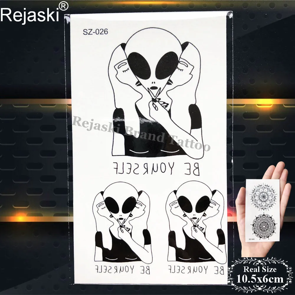 PSZ026 Rejaski черные временные тату наклейки для женщин Айсберг рука геометрические водостойкие татуировки мужские горные поддельные татуировки 3D Летний стиль - Цвет: PSZ026