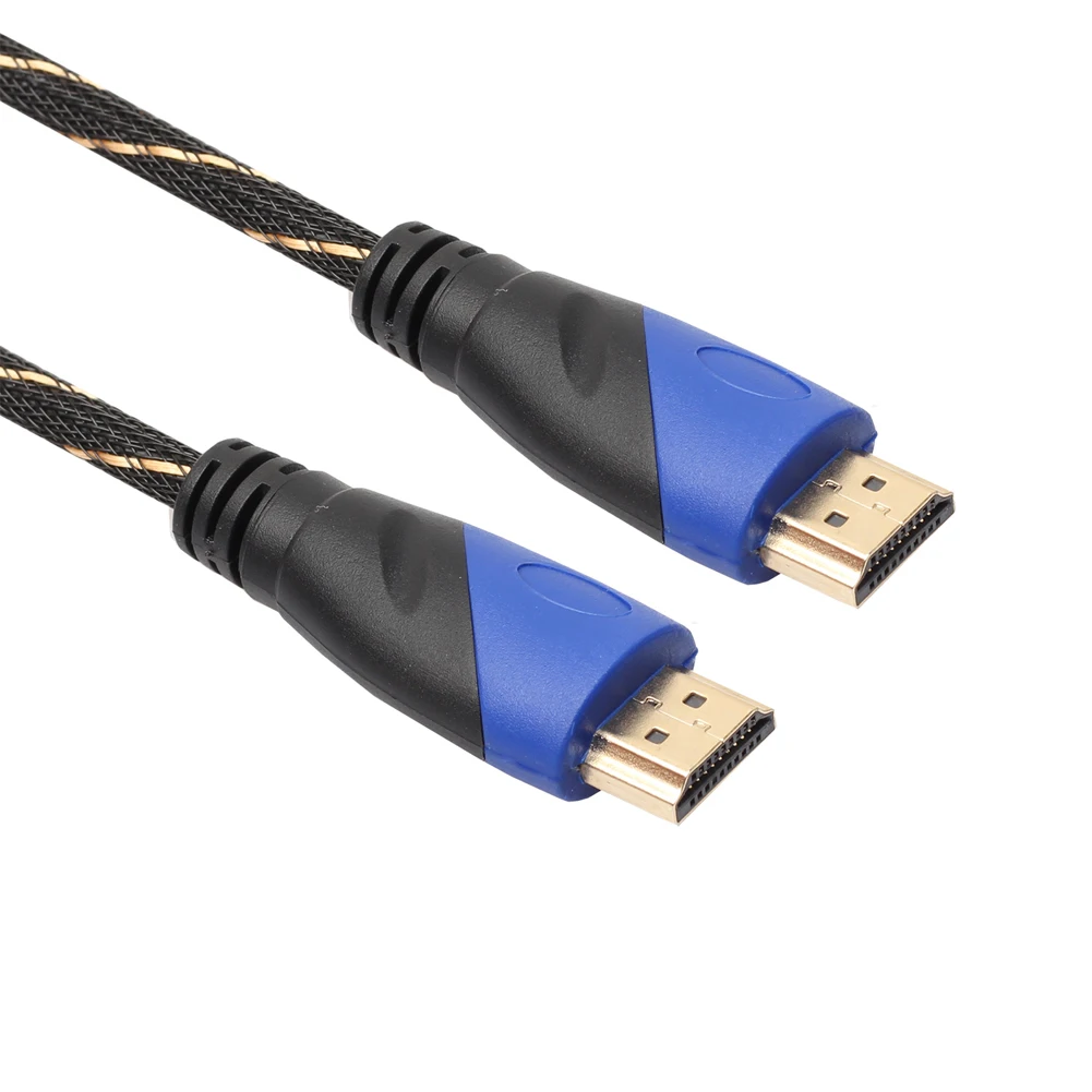 ALLOYSEED 10 м/15 м Новый Плетеный hdmi кабель Позолоченный соединитель V1.4 AV 1080 P HD 3D кабели