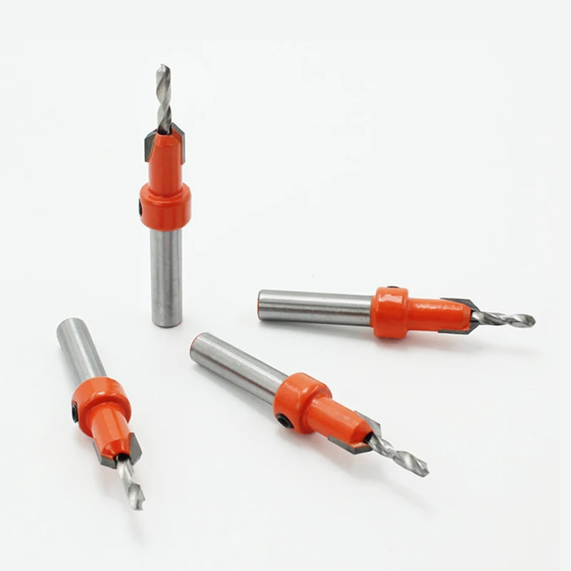 

2pcs/lot Dia.8-10mm Woodworking Countersunk Drill Bit Tungsten Carbide Drill Bit Alloy Drill Screw 8MM Shank Step Drill Bit